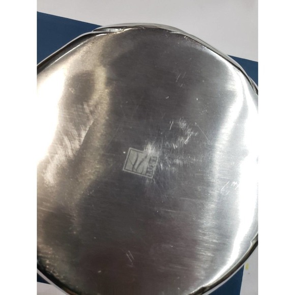 Coastal Collection Sterling Bowl Silver Stainless Steel Rose Pattern Serveware - Picture 6 of 14